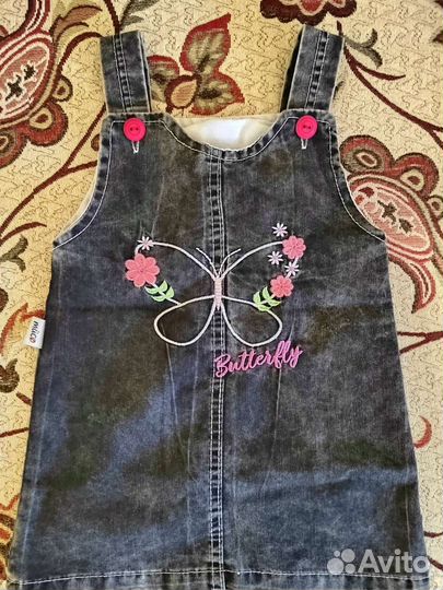 Джинсовый сарафан для девочки