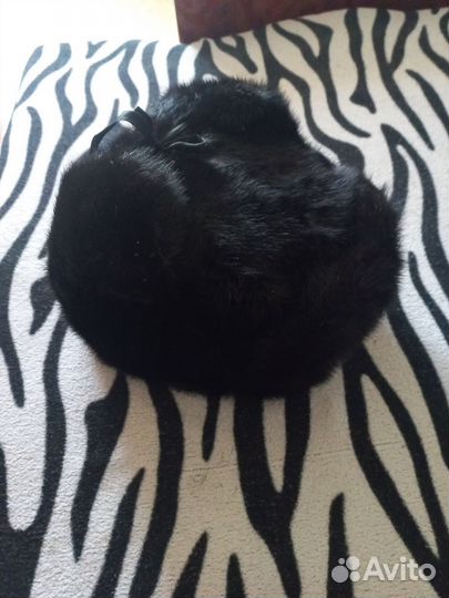 Норковая шапка мужская ушанка