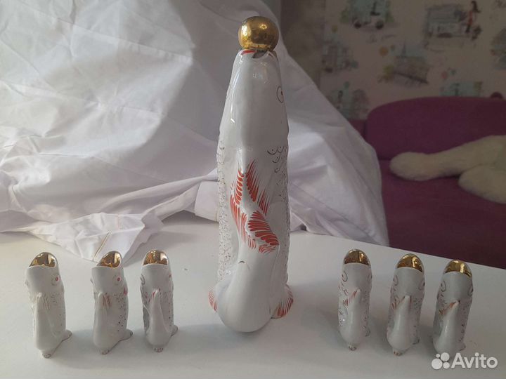 Набор ликерный рыбы.ссср.Полонье зхк