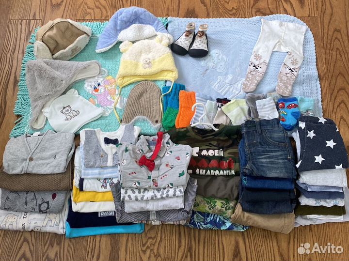 Вещи пакетом на мальчика 4-10 месяцев