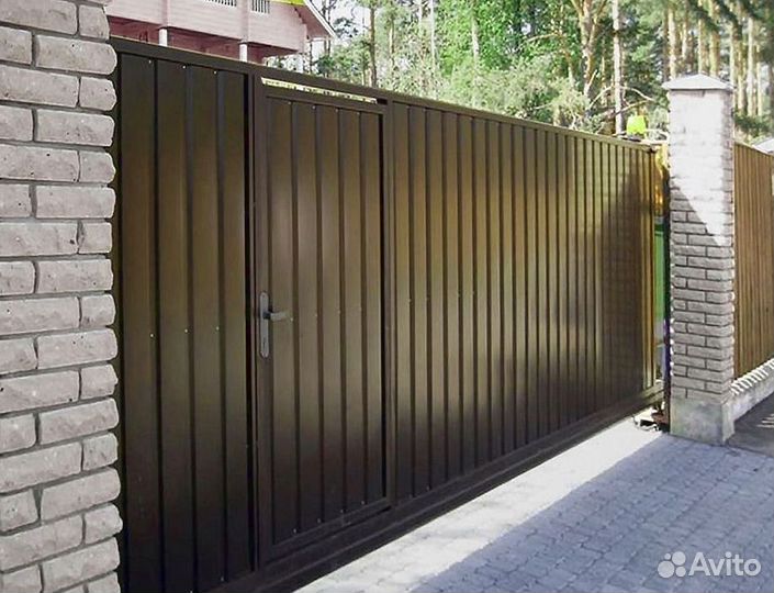 Откатные ворота со склада