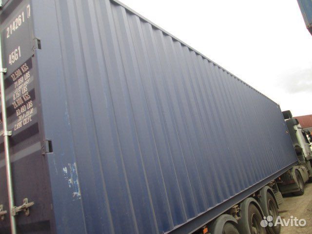 Новый морской контейнер 40HC темно-синий