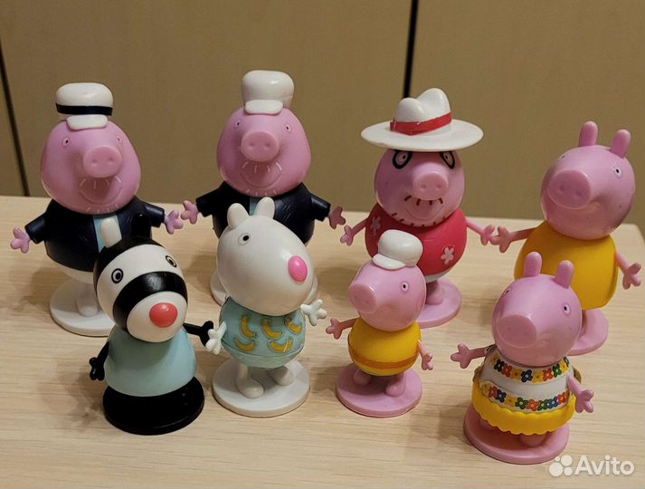 Набор 7 шт. Свинка Пеппа и её семья из свит бокс