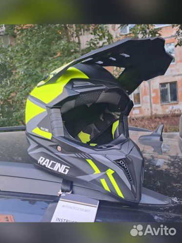 Мотошлем кроссовый новый