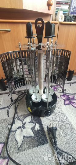 Электрошашлычница горизонтальная