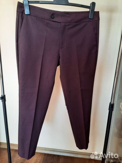 Брюки женские бордовые Mango