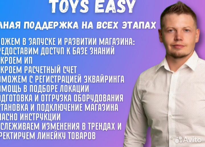 Готовый бизнес вендинг с игрушками Toys Easy