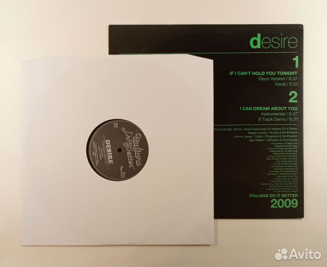 LP Desire – If I Can't Hold You Tonight / UK 2009