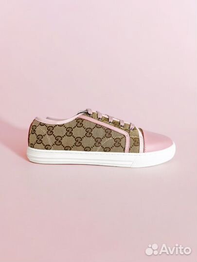 Кеды Gucci Brooklyn розовые