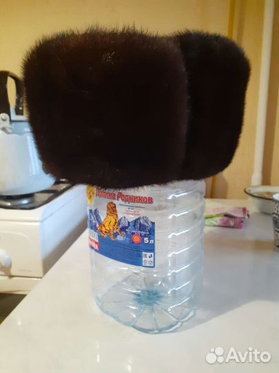 Норковая шапка мужская 60 размер