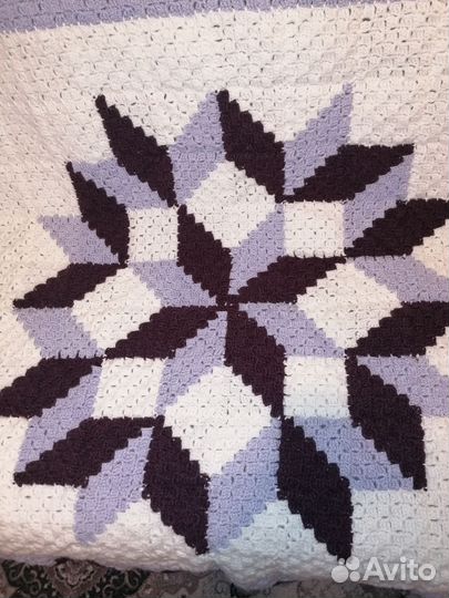 Плед вязаный