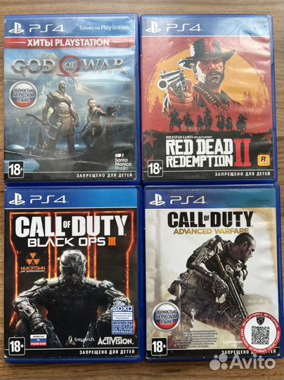 Игровые диски на ps4