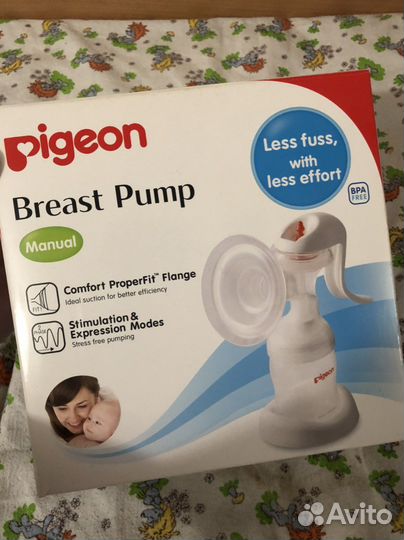 Молокоотсос ручной (+ 4 пакета для молока)