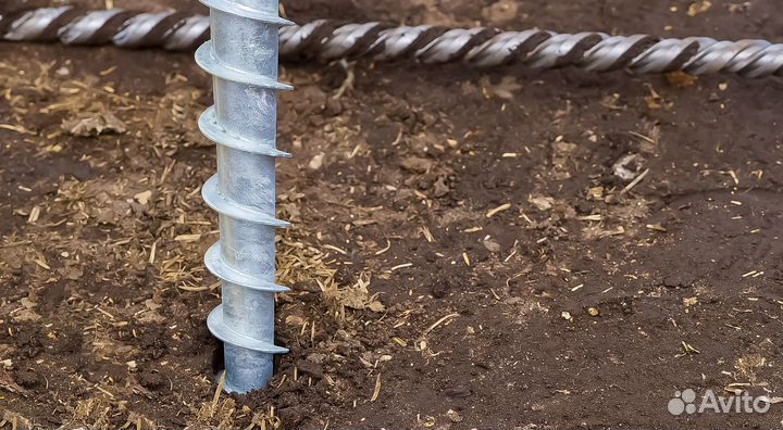 Сваи винтовые всех диаметров с установкой