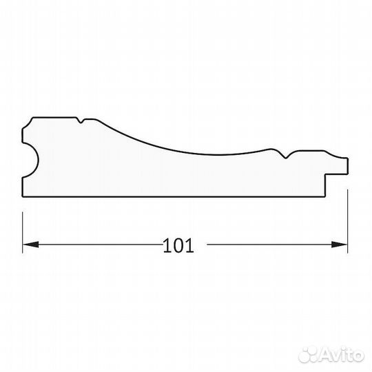 Зеркало Evoform Exclusive 149х64 BY 3553 с фацето