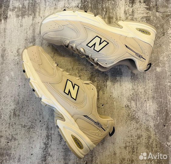 Кроссовки new balance 530 бежевые