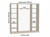 Шкаф купе 250 см ширина