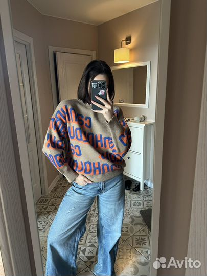 Вязаный свитшот/свитер