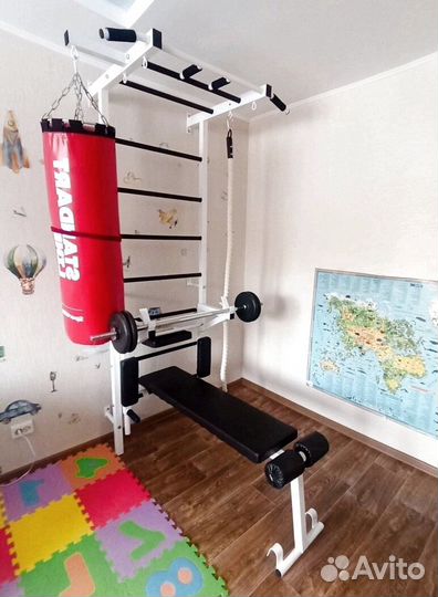 Шведская стенка с турником