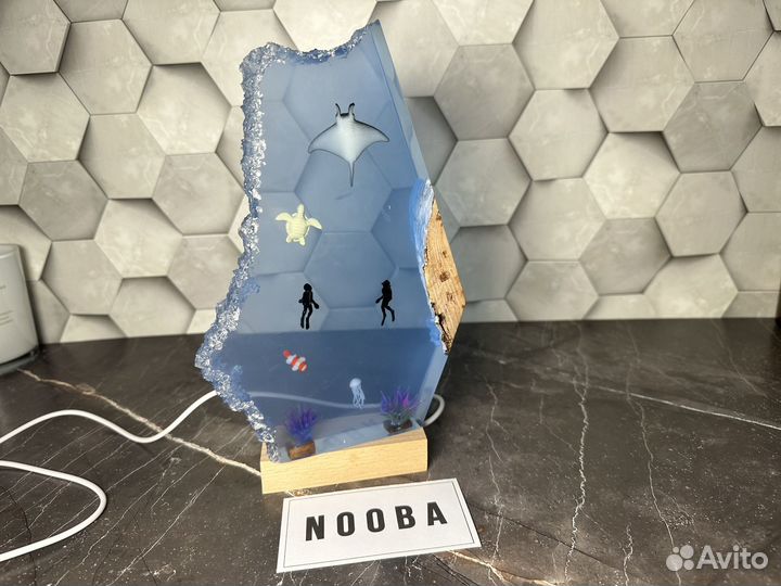 Ночник из эпоксидной смолы