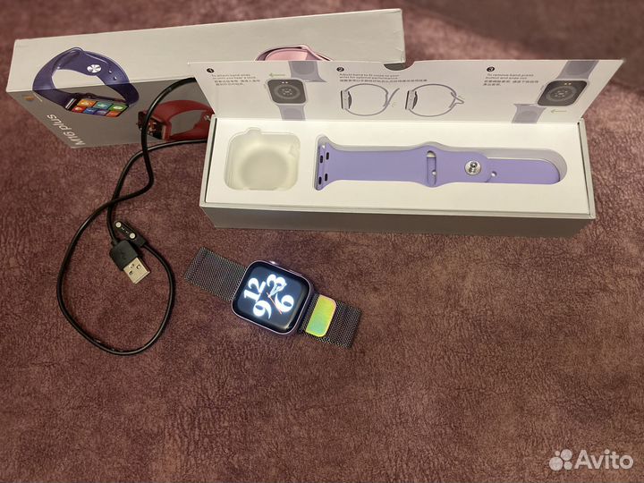 Смарт часы M16 plus под apple watch 6 цвет- бомба