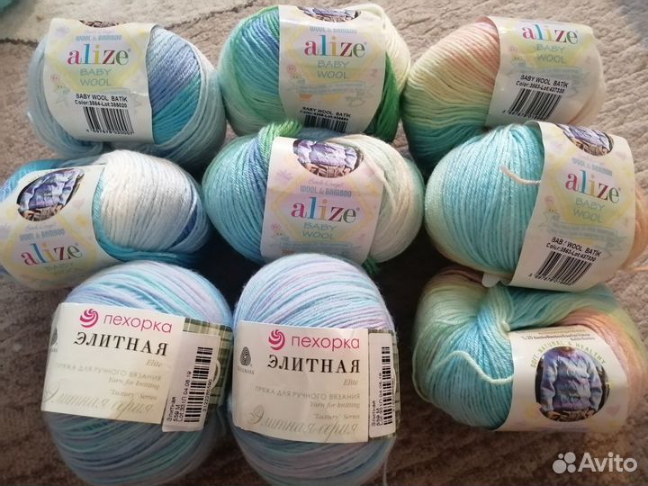 Пряжа, Нитки для вязания