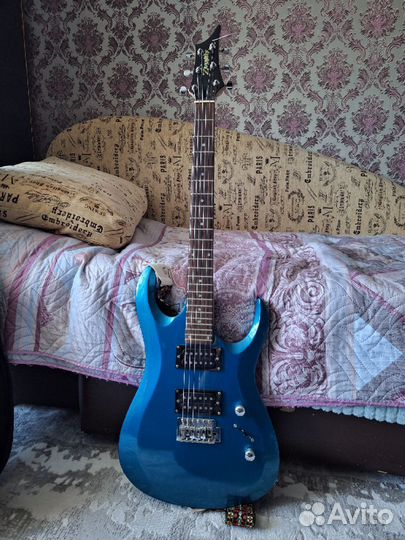 Электрогитара zombie edg 45 c чехлом и усилителем