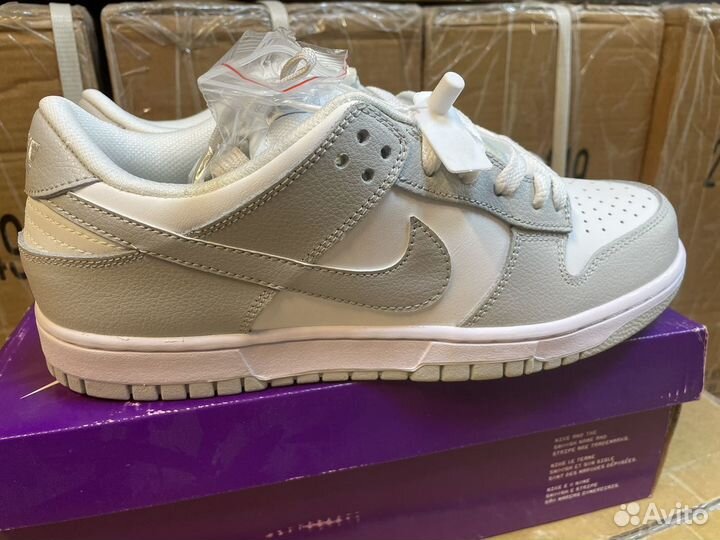 Кроссовки nike sb dunk low grey fog