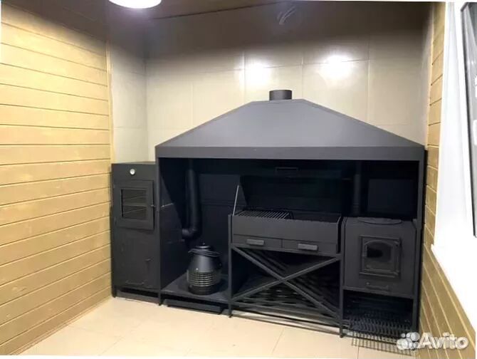 Мангал С печкой под казан