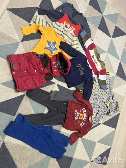 Вещи пакетом на мальчика 80 86