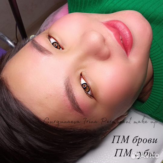 Перманентный макияж бровей губ и век татуаж