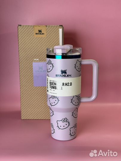 Термокружка Stanley х Hello Kitty, новая, сирень