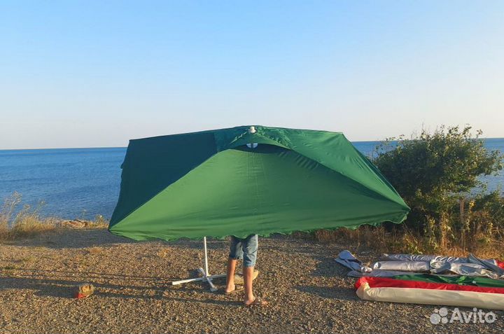 Зонт прямоугольный пляжный 2на3