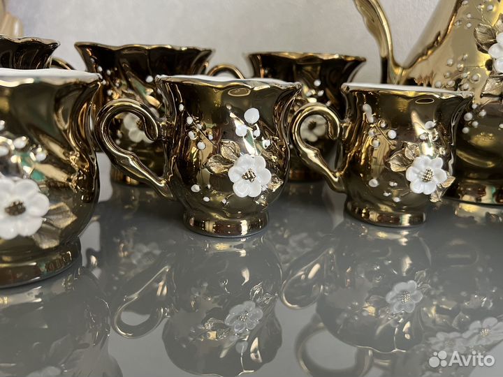 Чайно кофейный сервиз новый