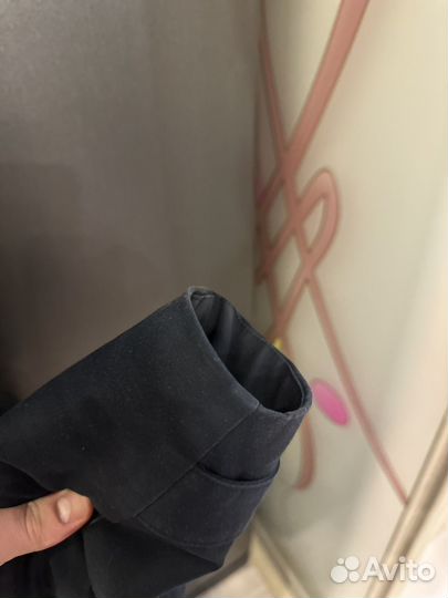 Парка черная uniqlo, размер s/xs