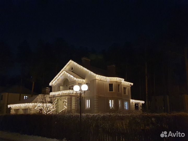 Декоративная подсветка домов и территорий