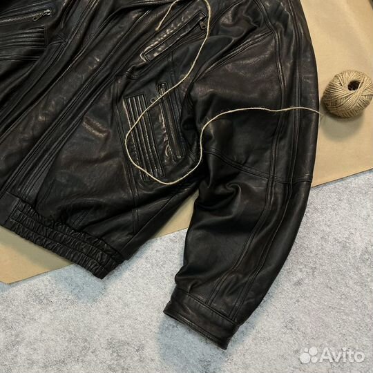 Vintage Leather Bomber Jacket 90s Schott Avirex