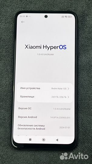 Xiaomi Redmi Note 12S, 8/256 ГБ