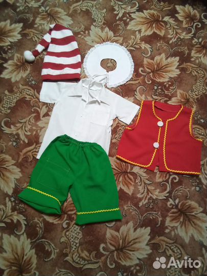 Новогодние костюмы зайчик, мышонок,кот, Буратино