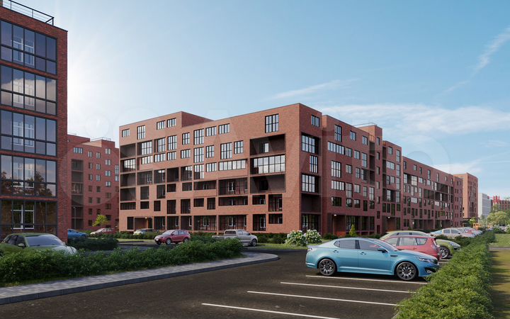 2-к. квартира, 60,8 м², 1/6 эт.
