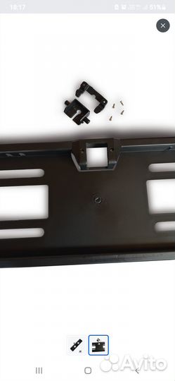 Номерная рамка с местом под камеру