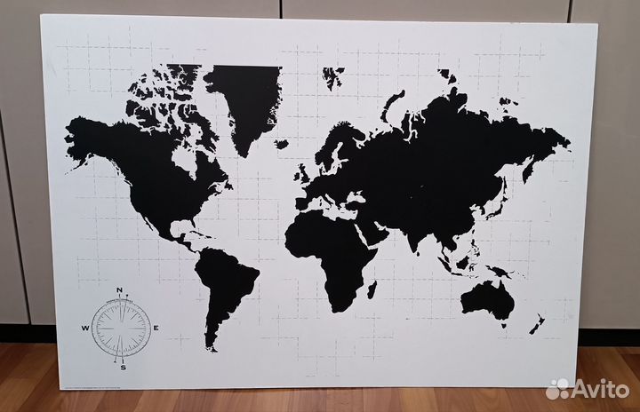Картина Икеа Карта мира