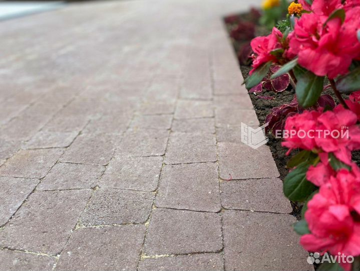 Тротуарная плитка, брусчатка, бордюры