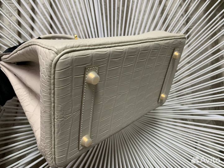 Сумка Hermes Birkin 30 молочный цвет