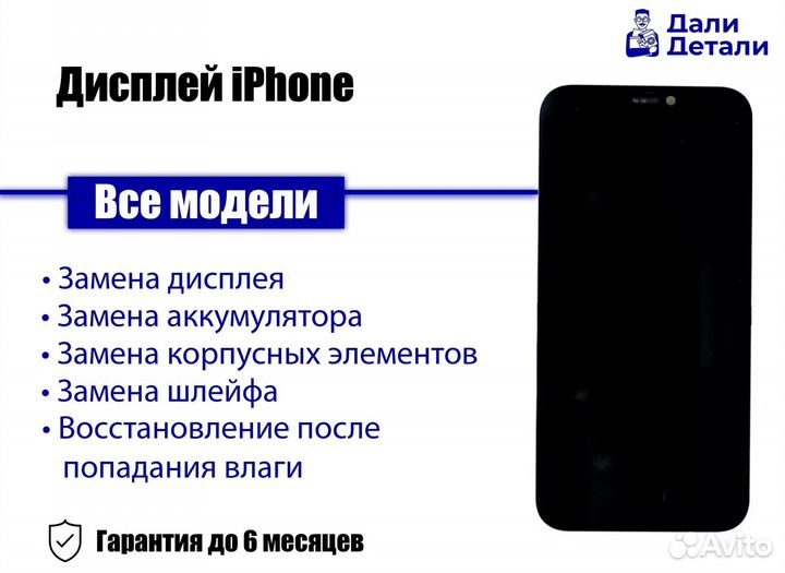 Дисплей iPhone. В подарок защитное стекло