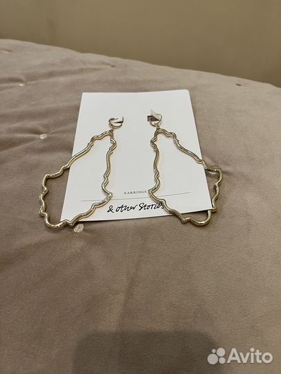 Серьги крупные Other stories под золото