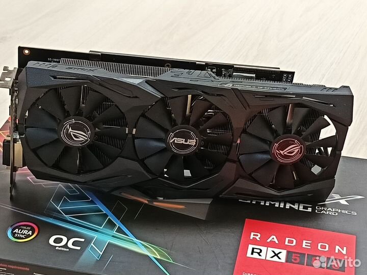 Видеокарта RX 580 8Gb Asus ROG