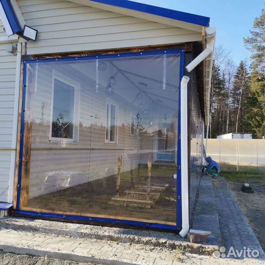 Мягкие окна для бани, веранды, террасы