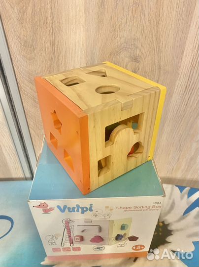 Деревянный куб сортер