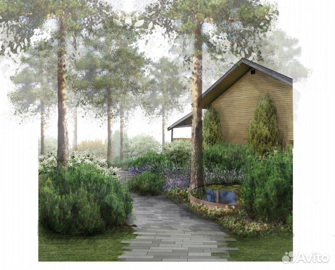 Ландшафтный дизайн, ландшафт, проект сада